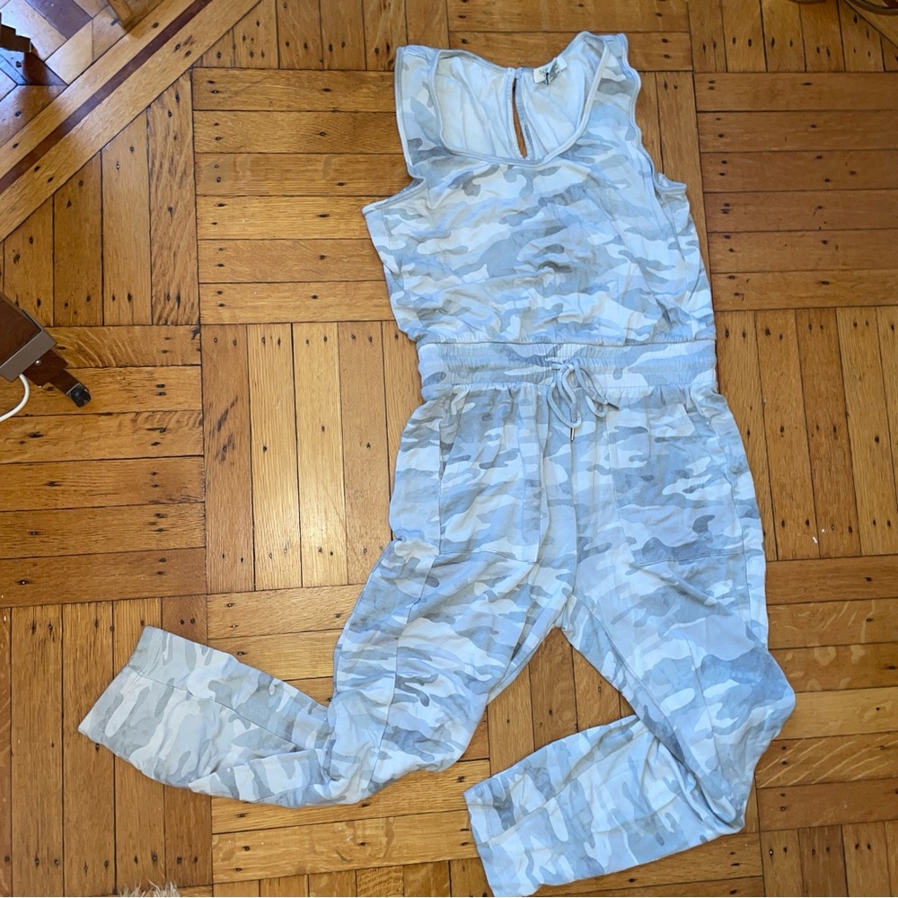 Rachel Zoe Camouflage Sleeveless Jumpsuit